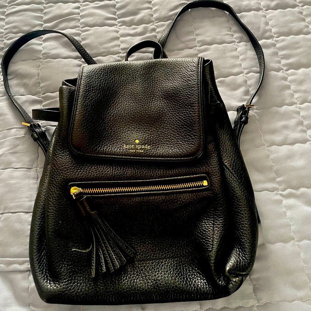 Kate Spade leather backpack  ,very rarely used , no damage or wear and tear